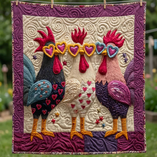 Colorful Feather Quilt Blanket - Quilted Blanket by OtterMia