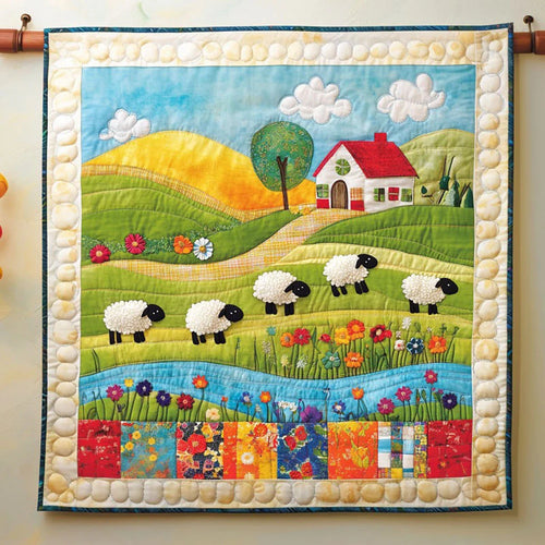 Colorful Meadow Quilt Blanket