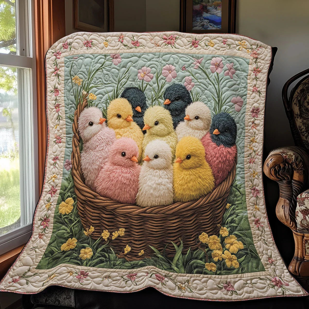 Colorful Nest Quilt Blanket