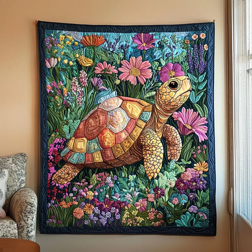 Colorful Turtoise Quilt Blanket