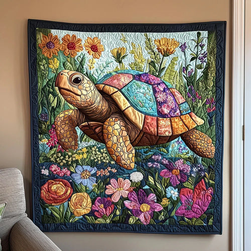 Colorful Turtoise Quilt Blanket