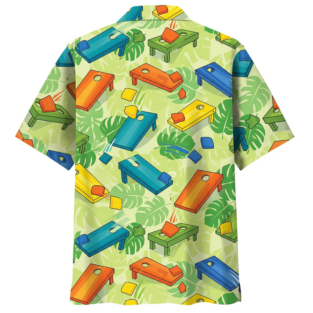 Colorful Cornhole Funny Hawaiian Shirt