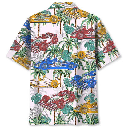 Colorful F1 Racing Hawaiian Shirt
