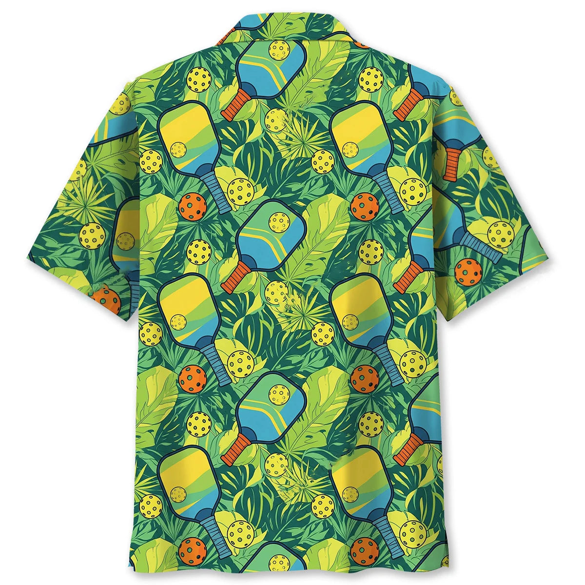 Colorful Tropical Pickleball Hawaiian Shirt