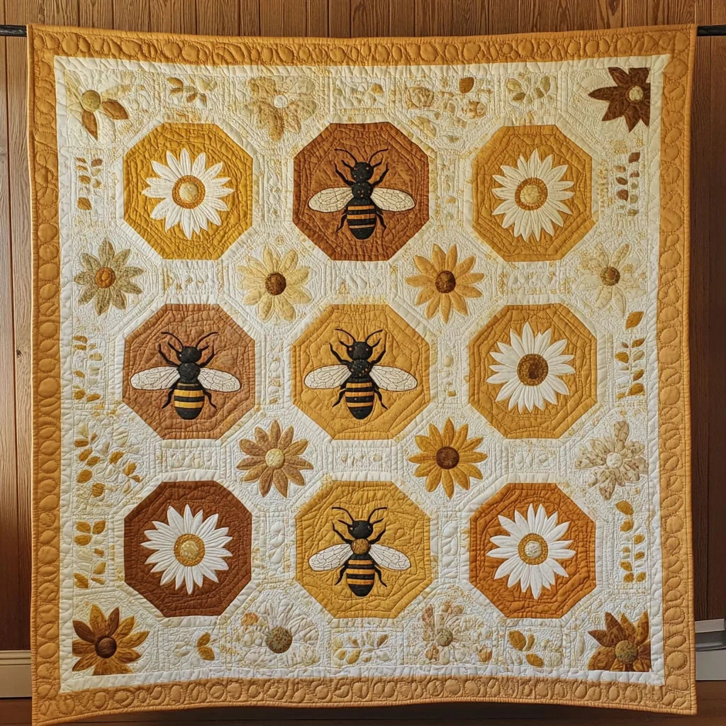 Comb Bloom Quilt Blanket