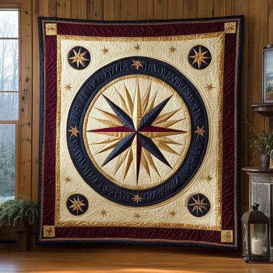 Compass Star Quilt Blanket