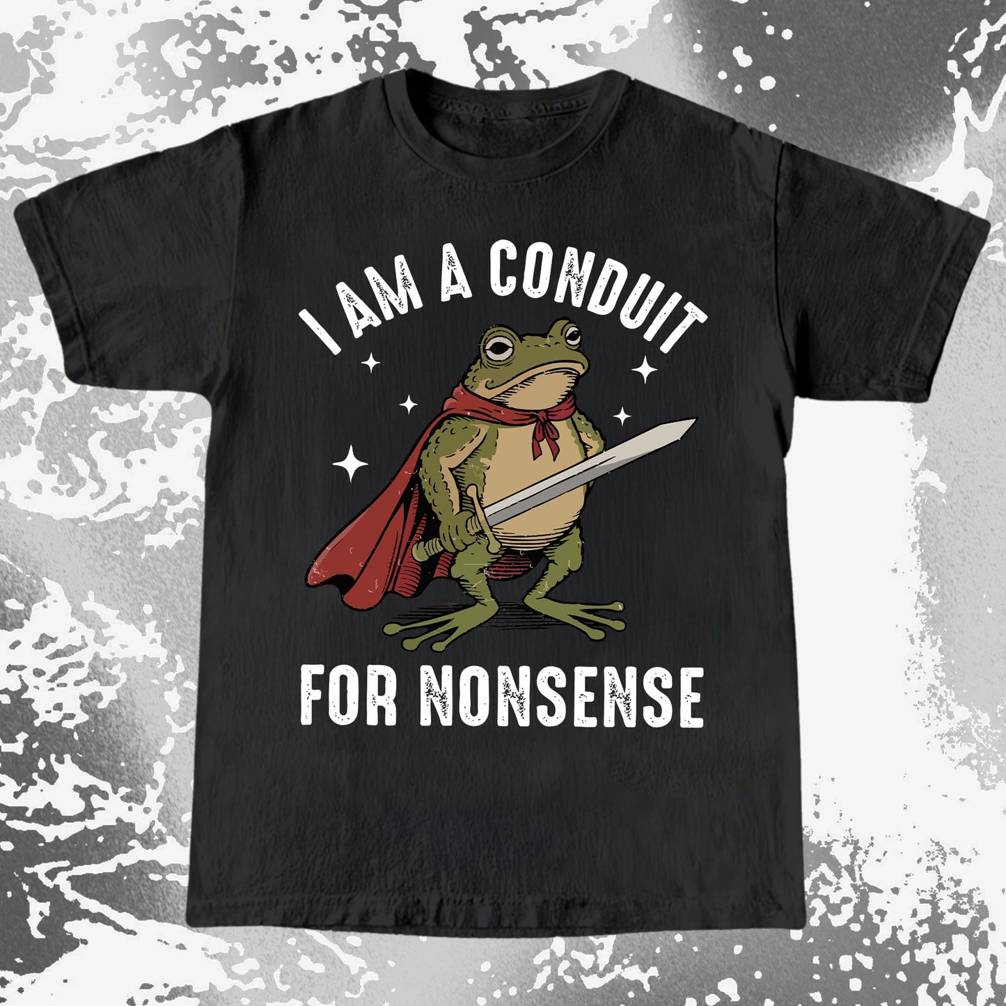 I Am a Conduit for Nonsense Frog Shirt (view 2)