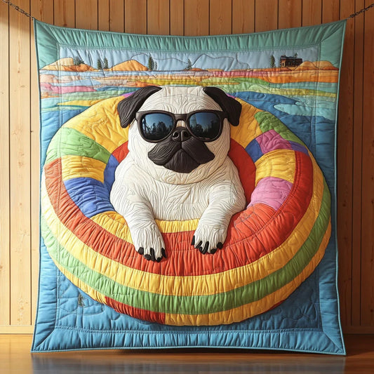 Cool Pup Retreat Quilt Blanket