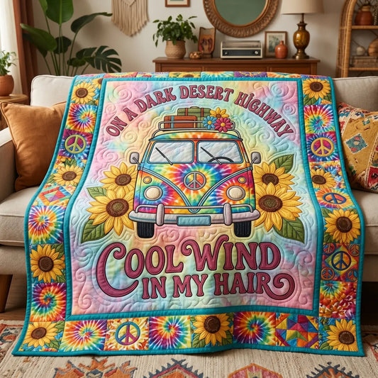Cool Wind In My Hair Quilt Blanket