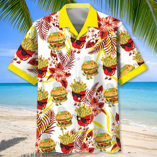 Cool Fun Combo Snacks Hawaiian Shirt