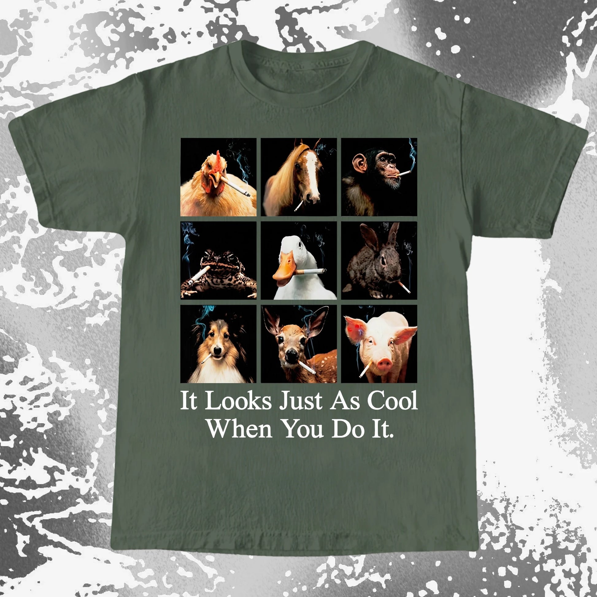 Funny Animals Smoking Shirt – It Looks Just As Cool When You Do It (view 17)
