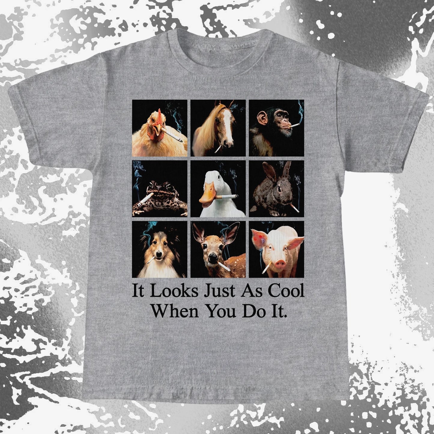 Funny Animals Smoking Shirt – It Looks Just As Cool When You Do It (view 7)
