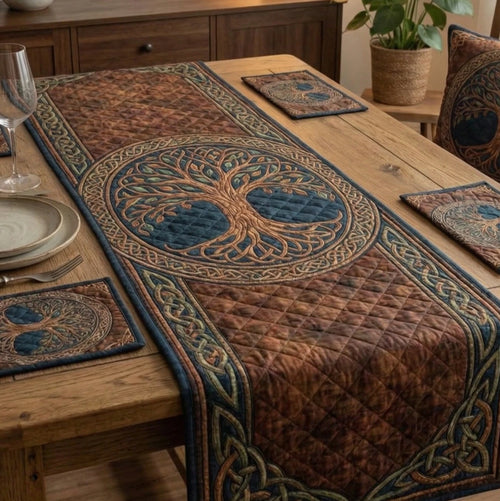 Cooper Roots Quilted Table Runner