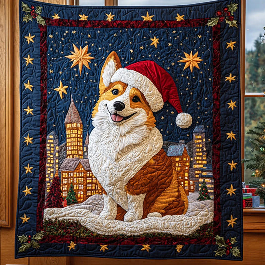 Corgi Cheer Quilt Blanket