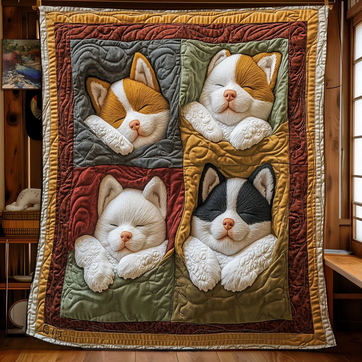Corgi Cuddle Quilt Blanket