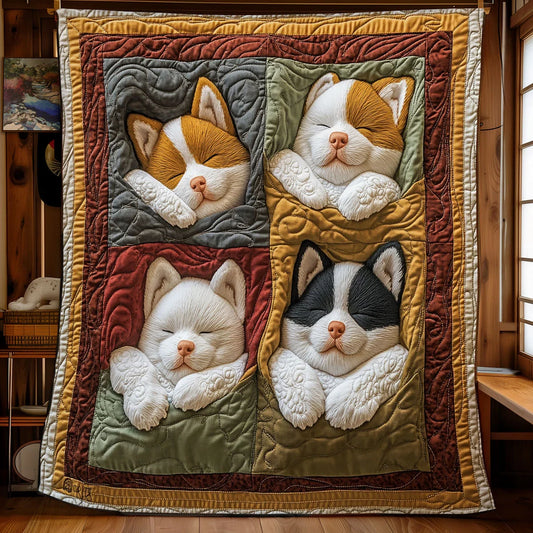 Corgi Cuddle Quilt Blanket
