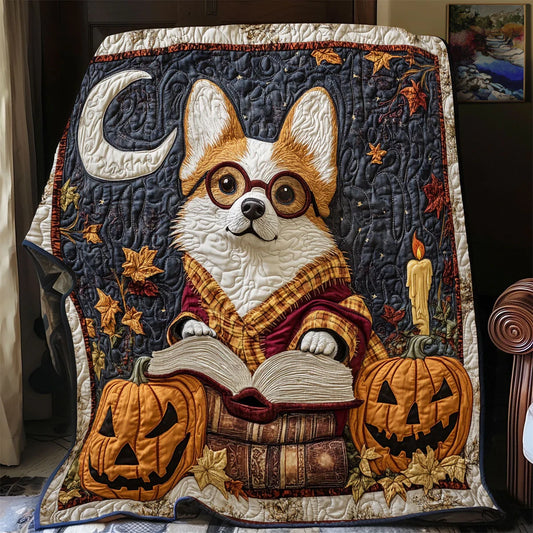 Corgi Enchant Quilt Blanket