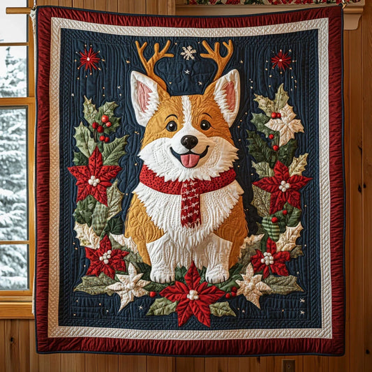 Corgi Spirit Quilt Blanket