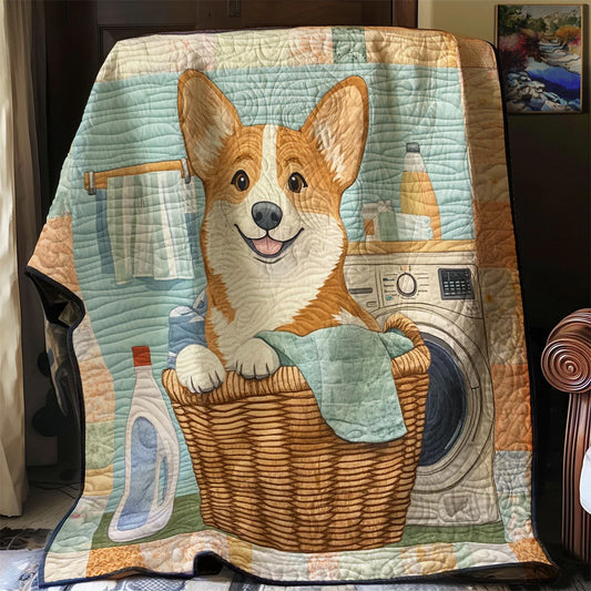 Corgi Washing Quilt Blanket