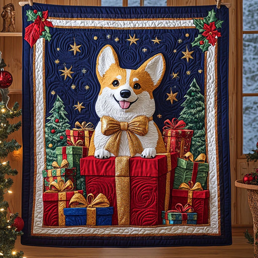 Corgi Wish Quilt Blanket