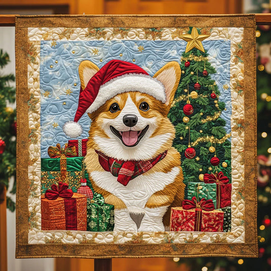 Corgi Wonderland Quilt Blanket