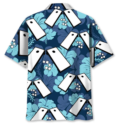 Cornhole Hibiscus Hawaiian Shirt