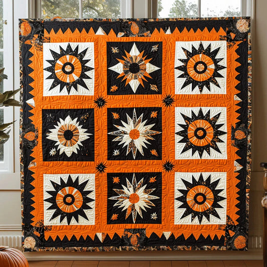 Cosmic Mandala Star Quilt Blanket