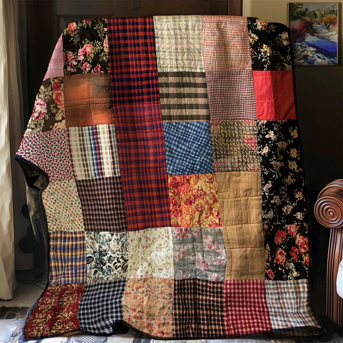 Cottage Cozy Patch Quilt Blanket