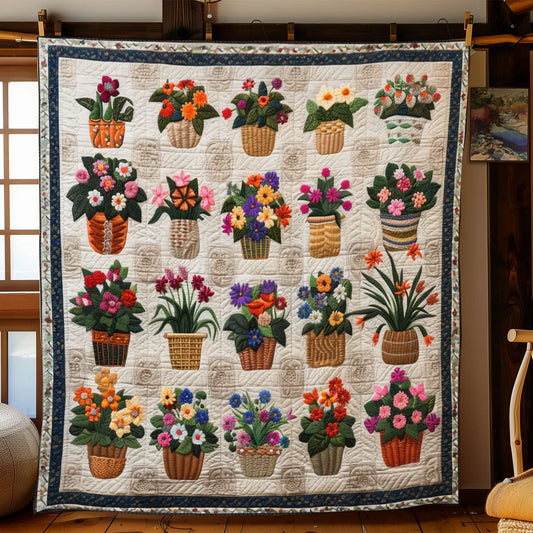 Cottage Flower Quilt Blanket