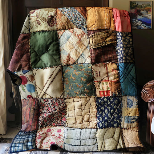 Cottage Vintage Patchwork Quilt Blanket