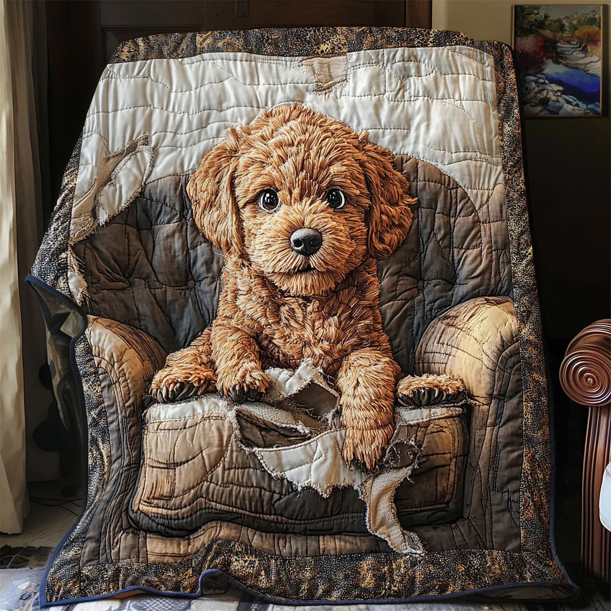Couch Destroyer Quilt Blanket