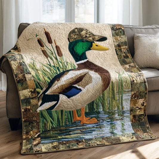 Country Duck Quilt Blanket - Quilted Blanket by OtterMia