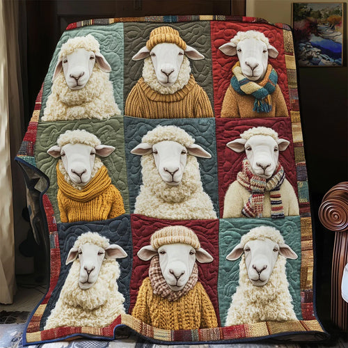 Country Sheep Quilt Blanket