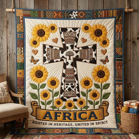 Country Strings Quilt Blanket - Quilted Blanket by OtterMia