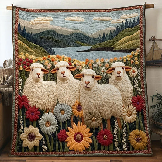 Countrybloom Sheep Quilt Blanket