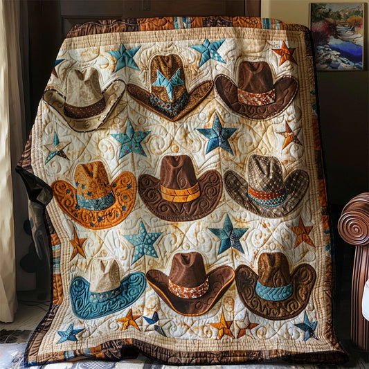 Cowboy Hat Quilt Blanket