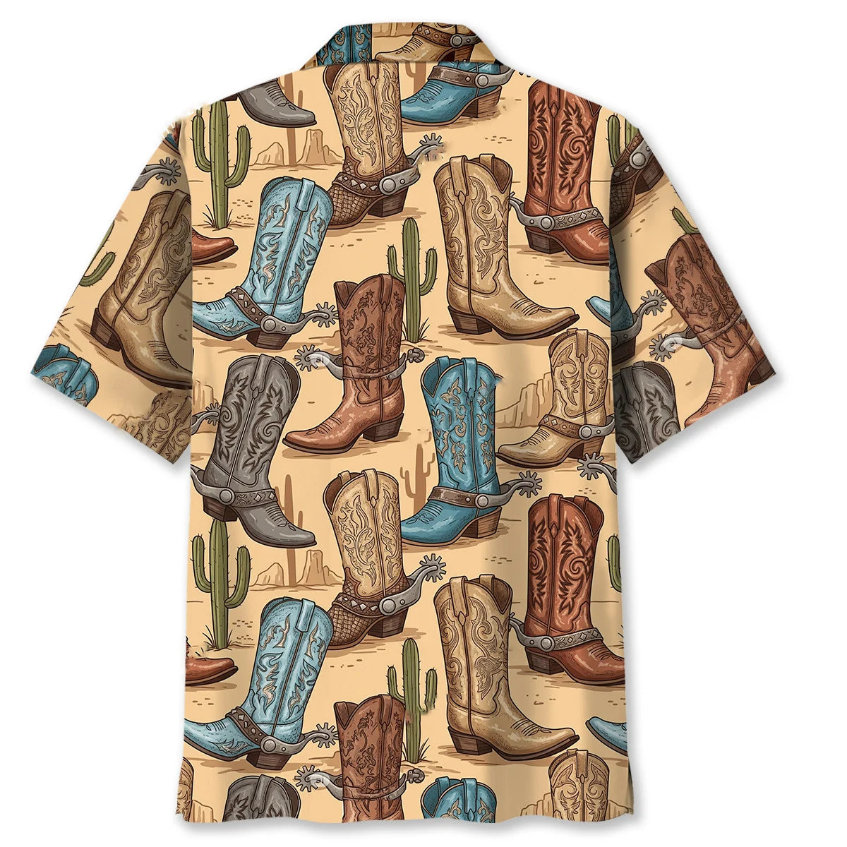 Cowboy Boots Spurs Parade Hawaiian Shirt