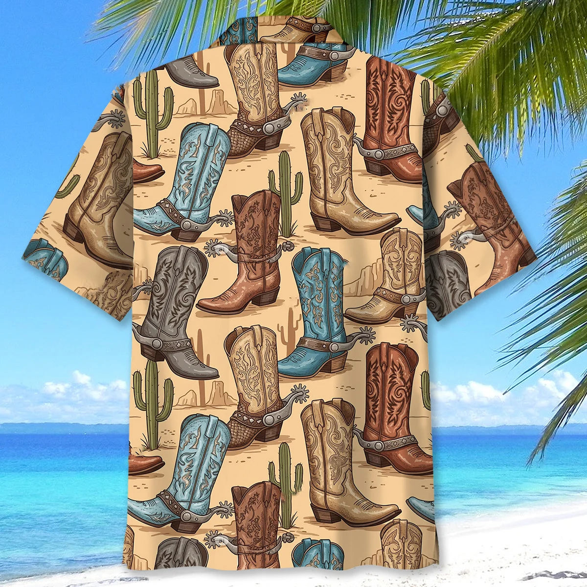 Cowboy Boots Spurs Parade Hawaiian Shirt