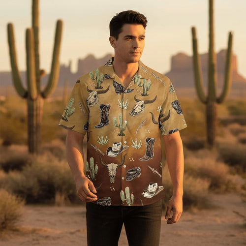 Cowboy Cactus Hawaiian Shirt