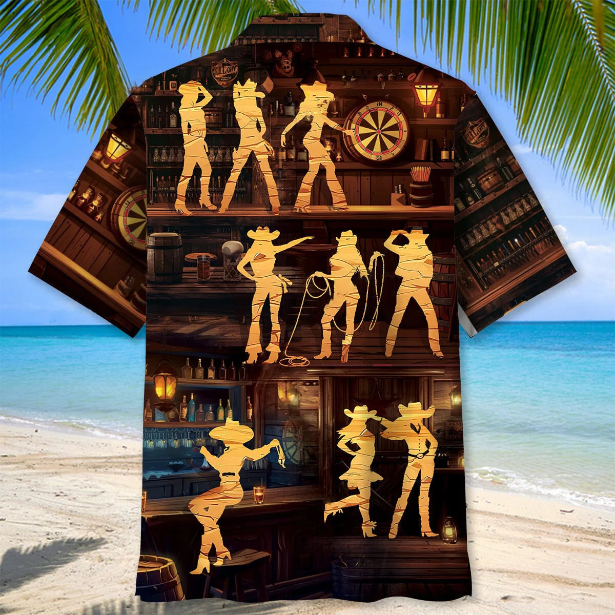 Cowboy Cowgirl Bar Hawaiian Shirt