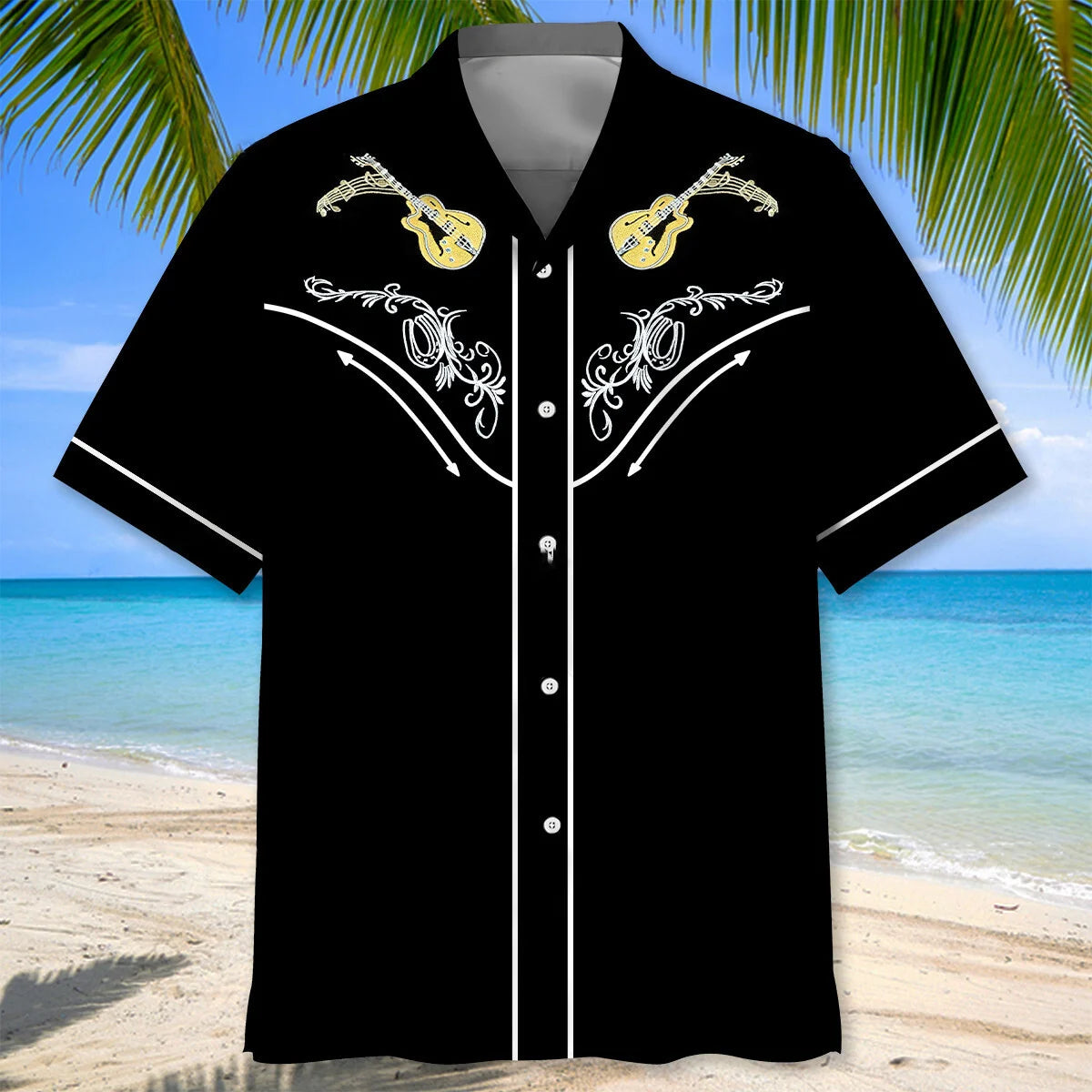 Cowboy Guitar Hawaiian Shirt