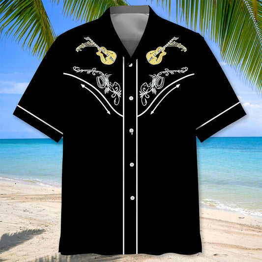 Cowboy Guitar Hawaiian Shirt