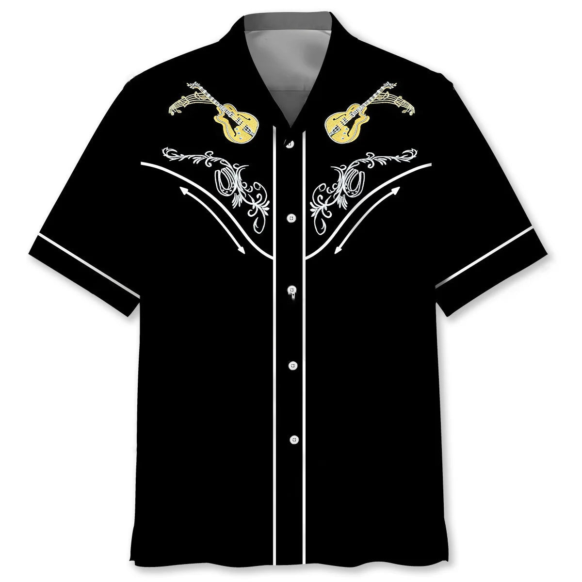 Cowboy Guitar Hawaiian Shirt