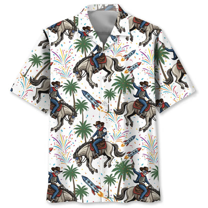 Cowboy Proud of America Hawaiian Shirt