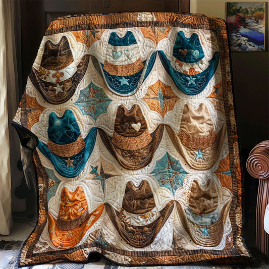 Cowboy's Hat Quilt Blanket