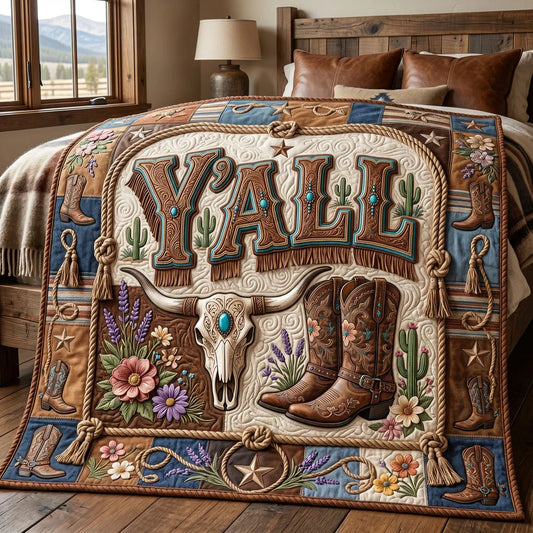 Cowgirl Elegance Quilt Blanket