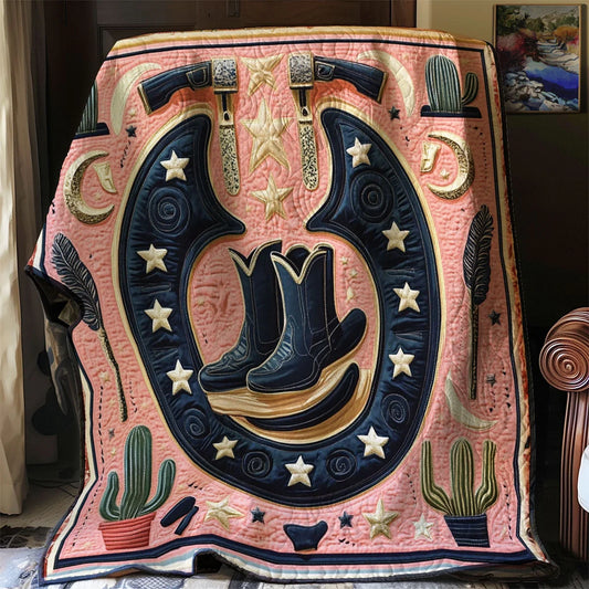 Cowgirl Quilt Blanket