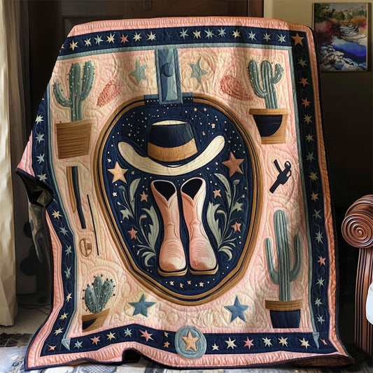 Cowgirl Quilt Blanket