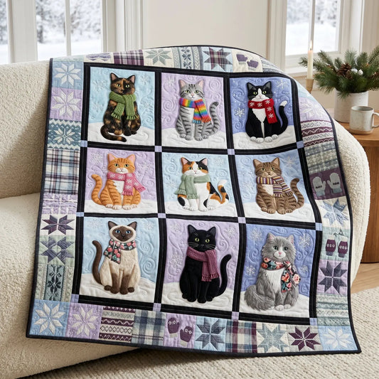 Cozy Cats Quilt Blanket