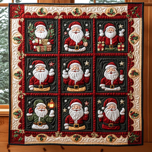 Cozy Claus Quilt Blanket